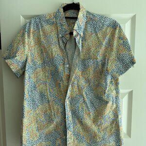 J.Crew Secret Wash Short-Sleeve Button-Down Casual Shirt - Size Medium